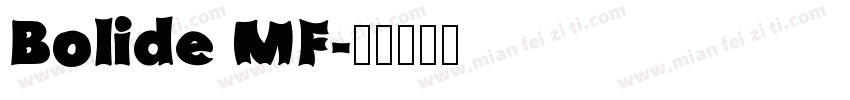 Bolide MF字体转换